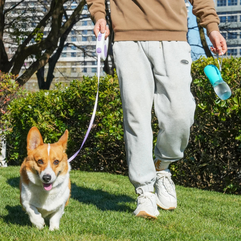 Botella de agua portátil con bebedero para perros y gatos 300 ml y 500 ml